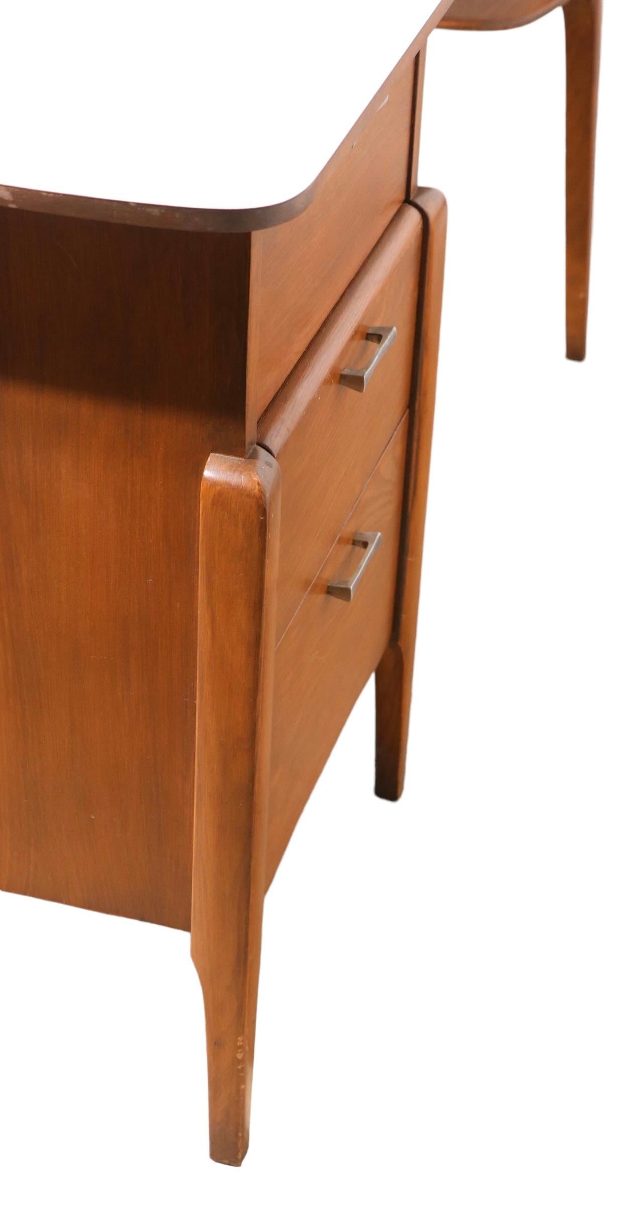 Mid-20th Century Mid Century Heywood Wakefield Prophecy Desk and Chair c. 1960's For Sale