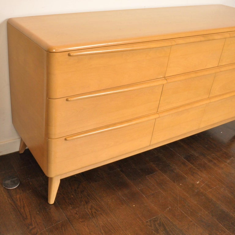 Mid Century Heywood Wakefield Double Dresser at 1stDibs