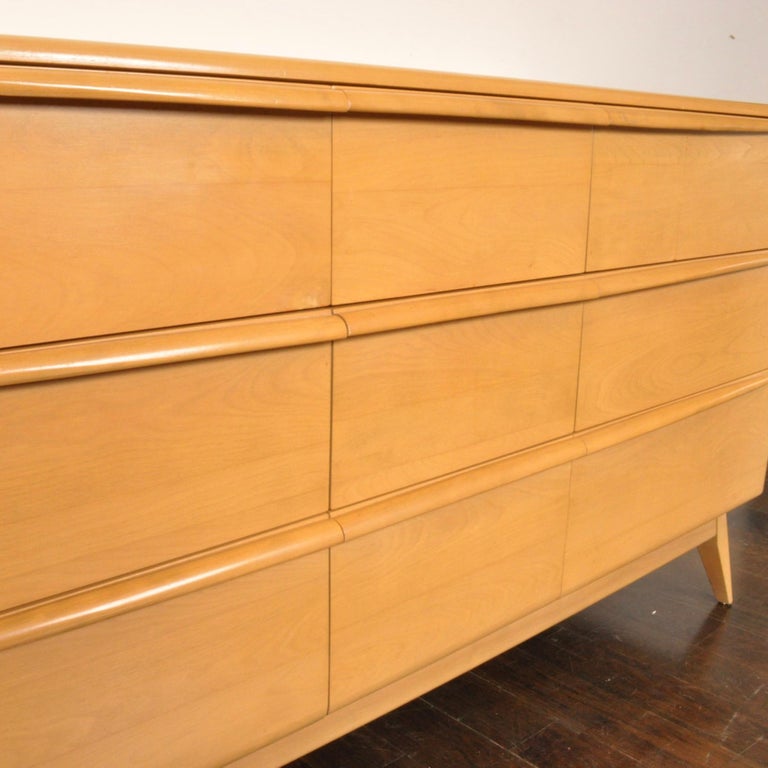 Mid Century Heywood Wakefield Double Dresser at 1stDibs