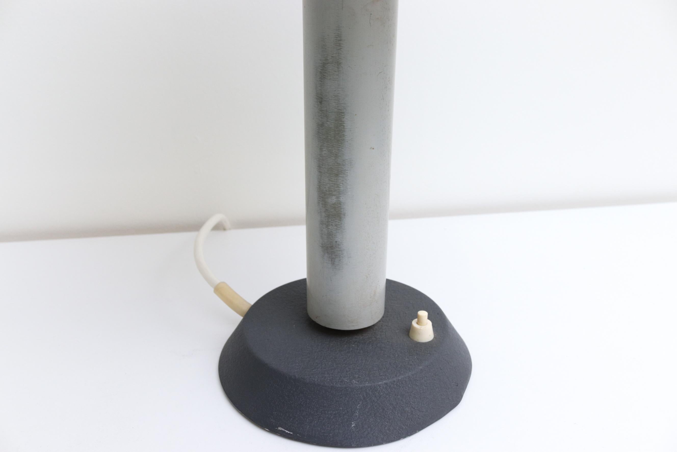 Mid-Century Niek Hiemstra Evolux Table Lamp in Shades of Gray & White, 1960's For Sale 7