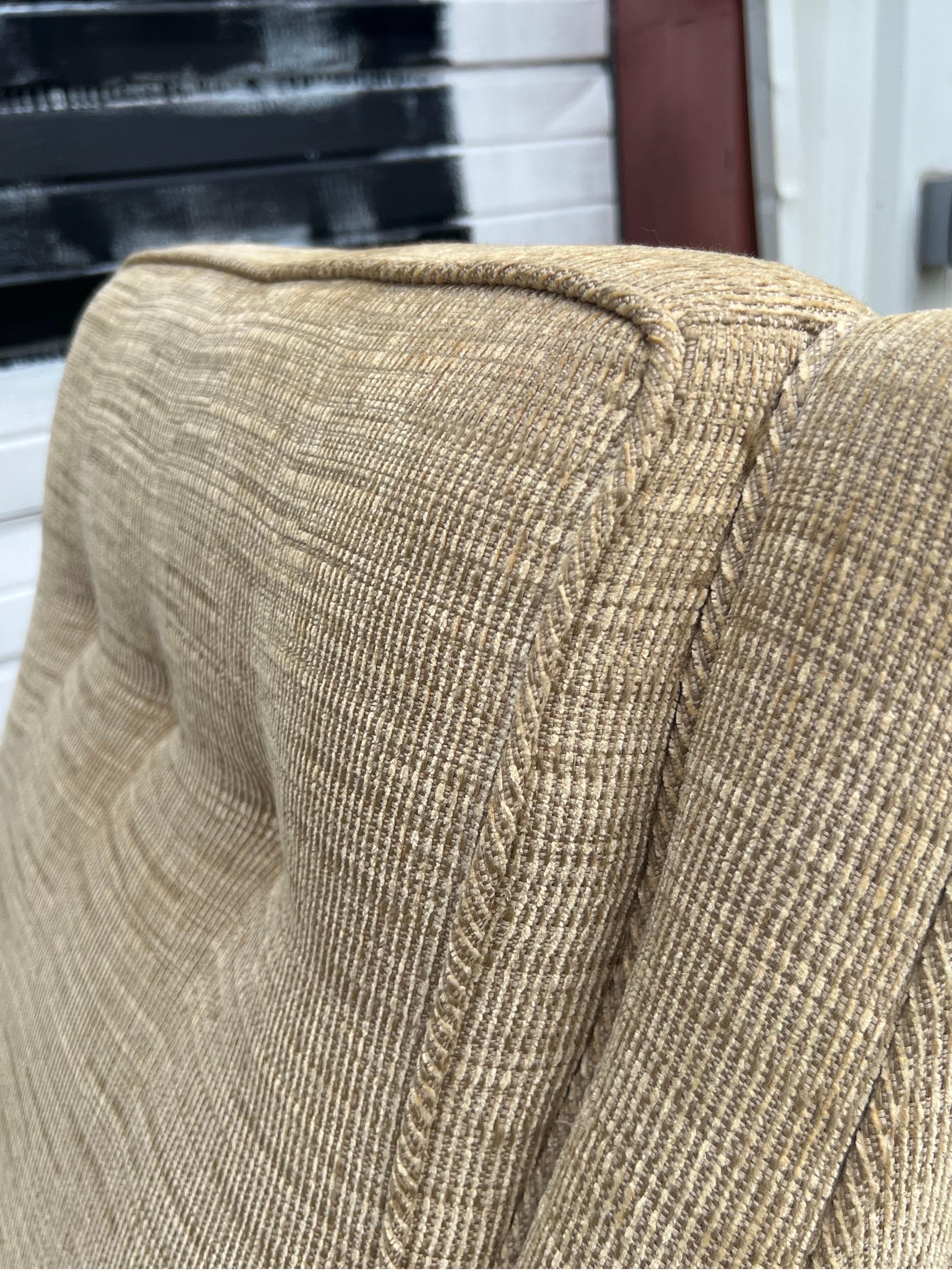 Mid-Century High-Back Lounge and Ottoman 1