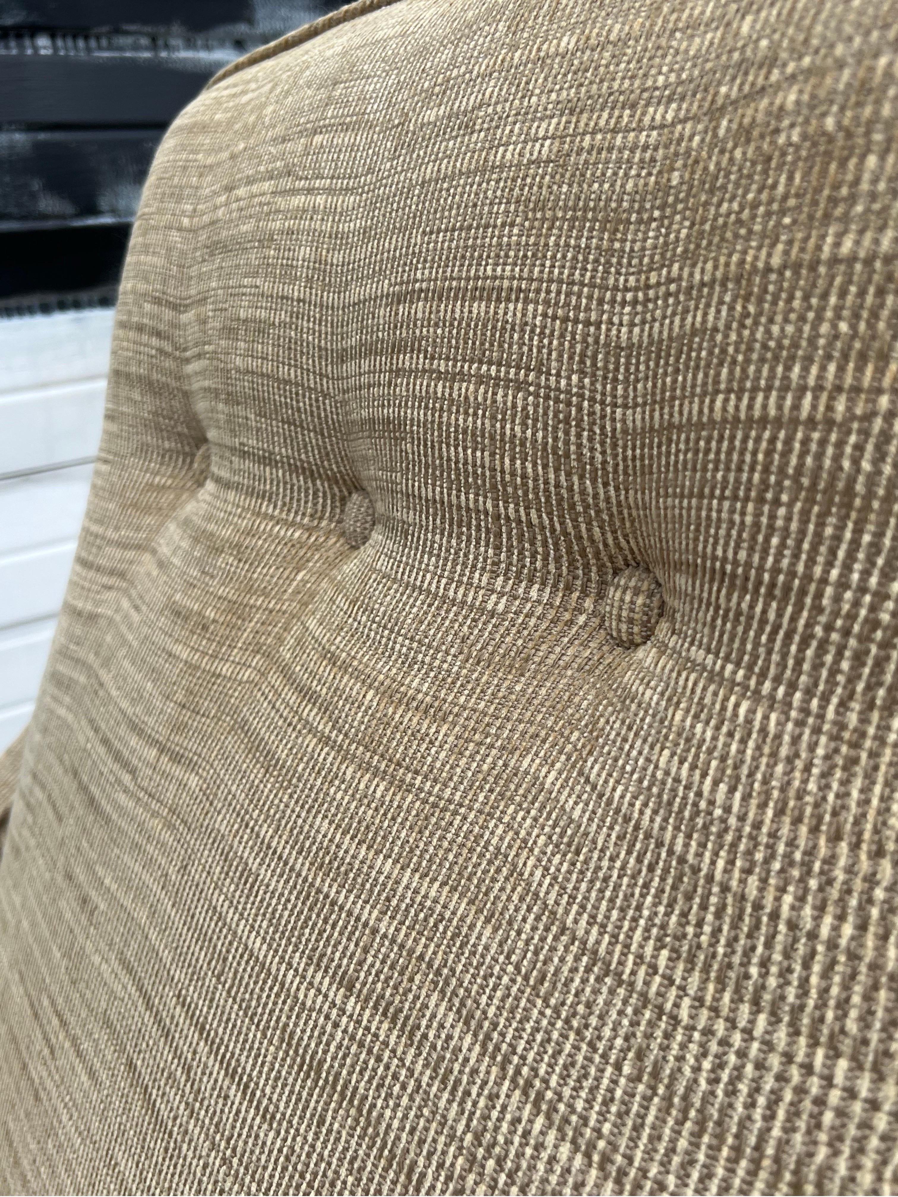 Mid-Century High-Back Lounge and Ottoman 2