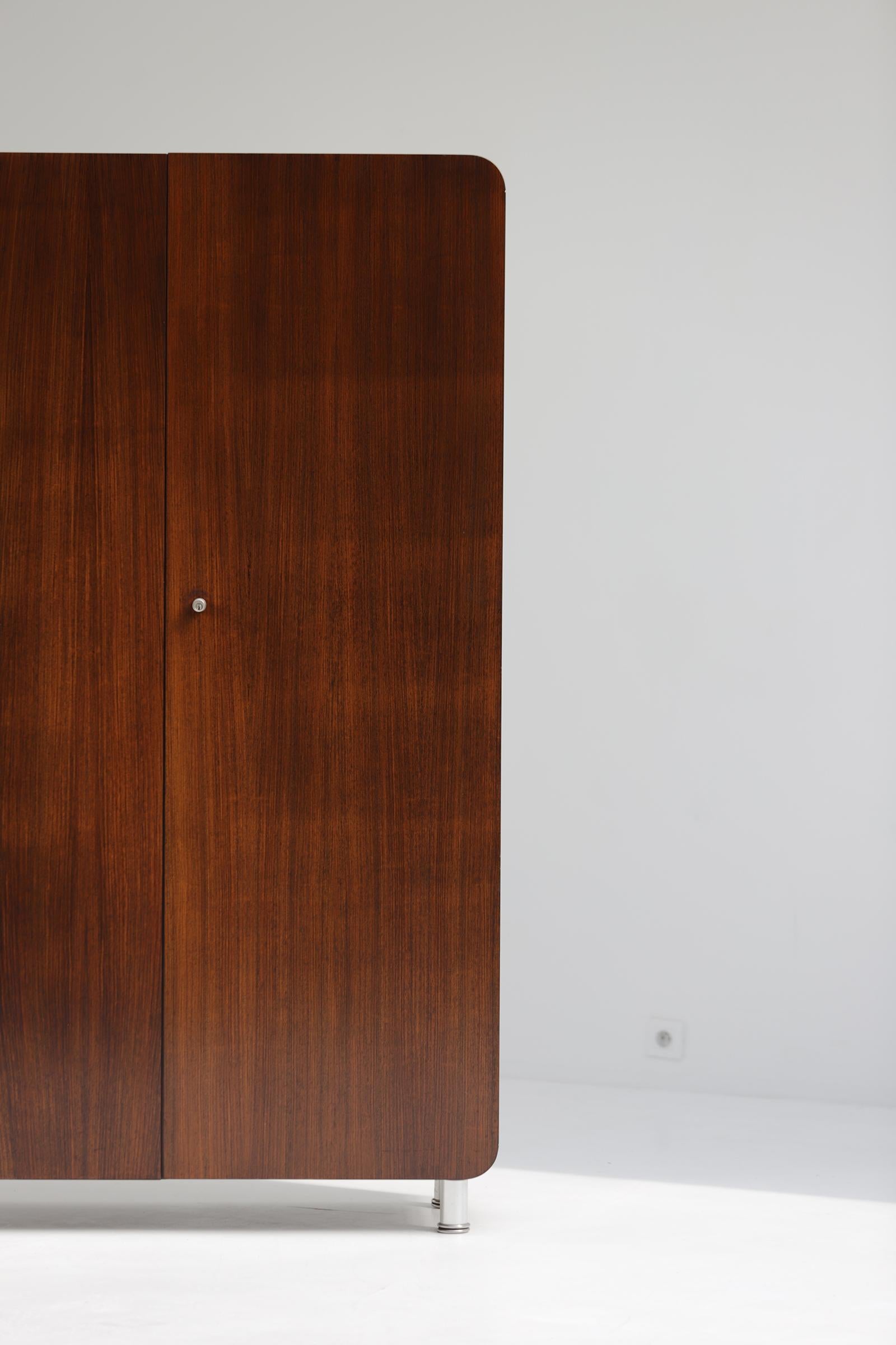 Late 20th Century Mid century high cabinet by Bergwood, attributed to Jules Wabbes 1970s For Sale