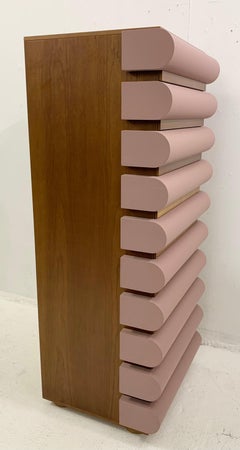 Hochstoret-Kommode aus der Mitte des Jahrhunderts von Nanda Vigo für Acerbis, Italien, 1994