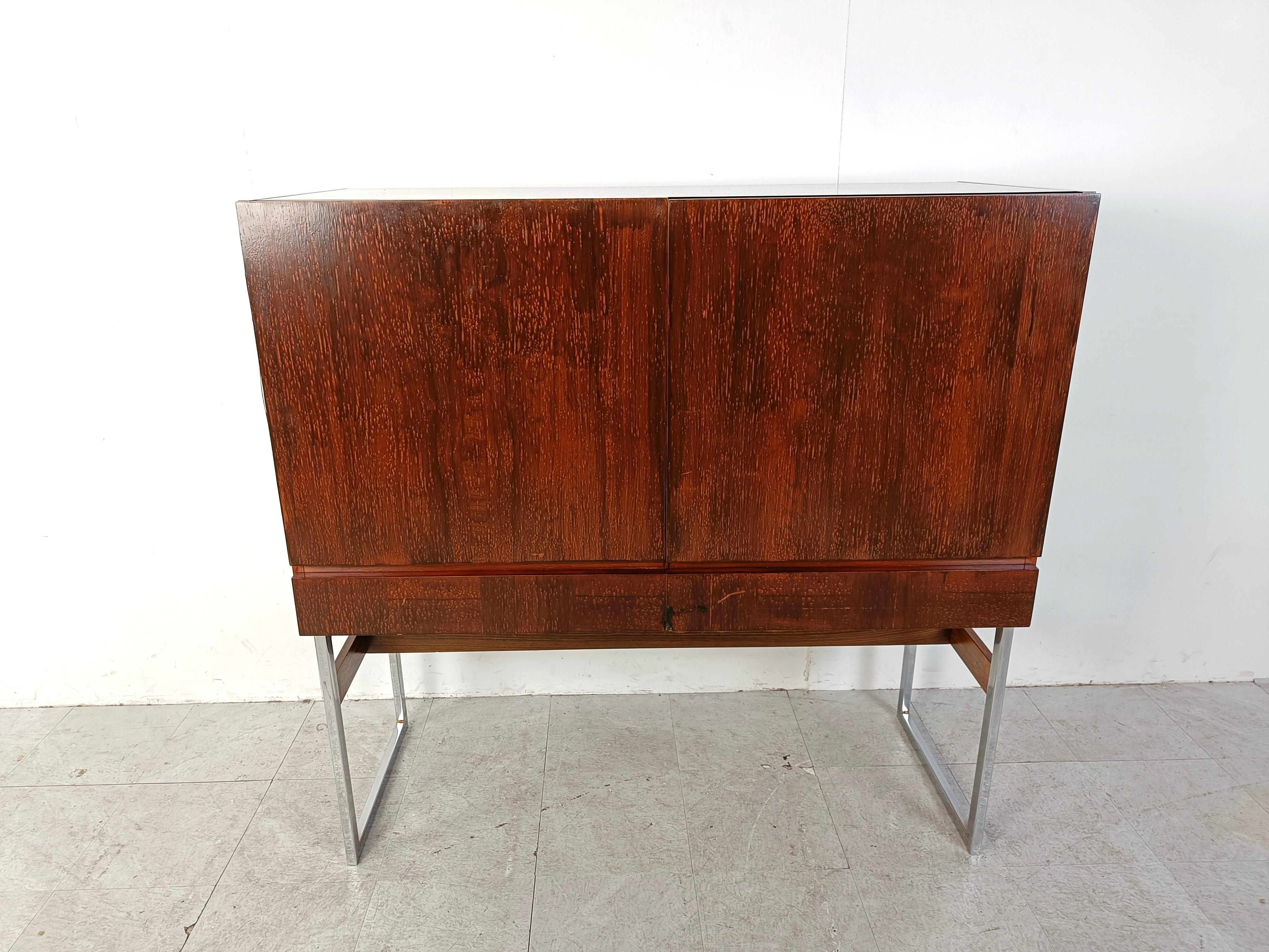 Wood Mid century highboard, 1960s  For Sale