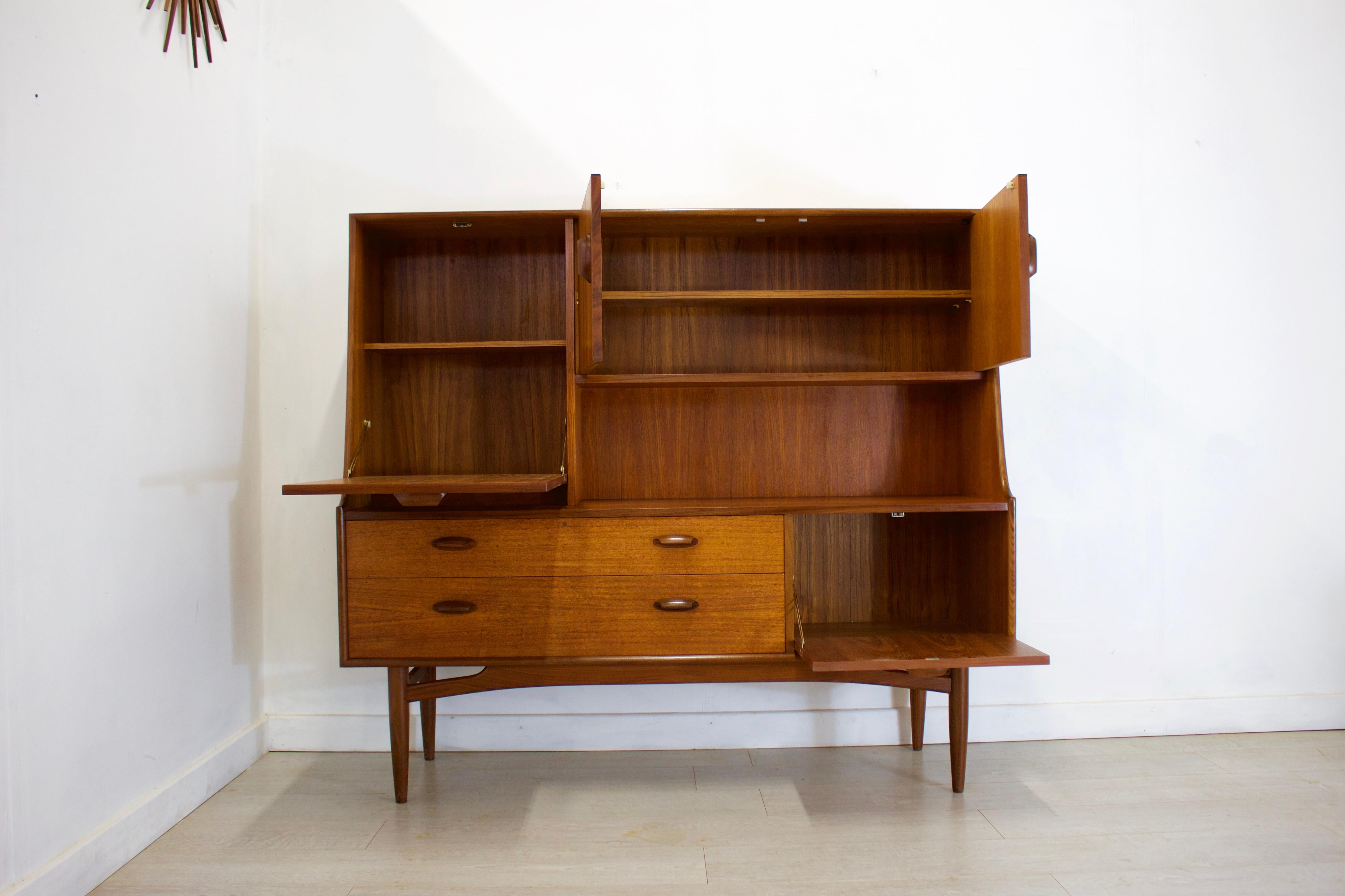 Veneer Midcentury Highboard or Sideboard from G Plan, 1960s