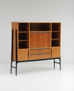 Mid-Century Highboard with Hidden Writing Desk by Alfred Hendrickx 1958