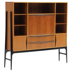 Mid-Century Highboard with Hidden Writing Desk by Alfred Hendrickx 1958