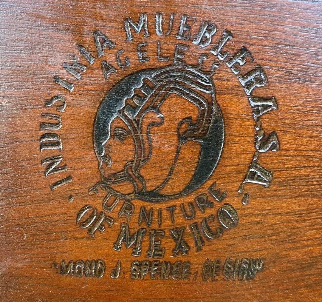 Mahogany Mid-Century Highboy by Edmond J. Spence for Industria Mueblera of Mexico
