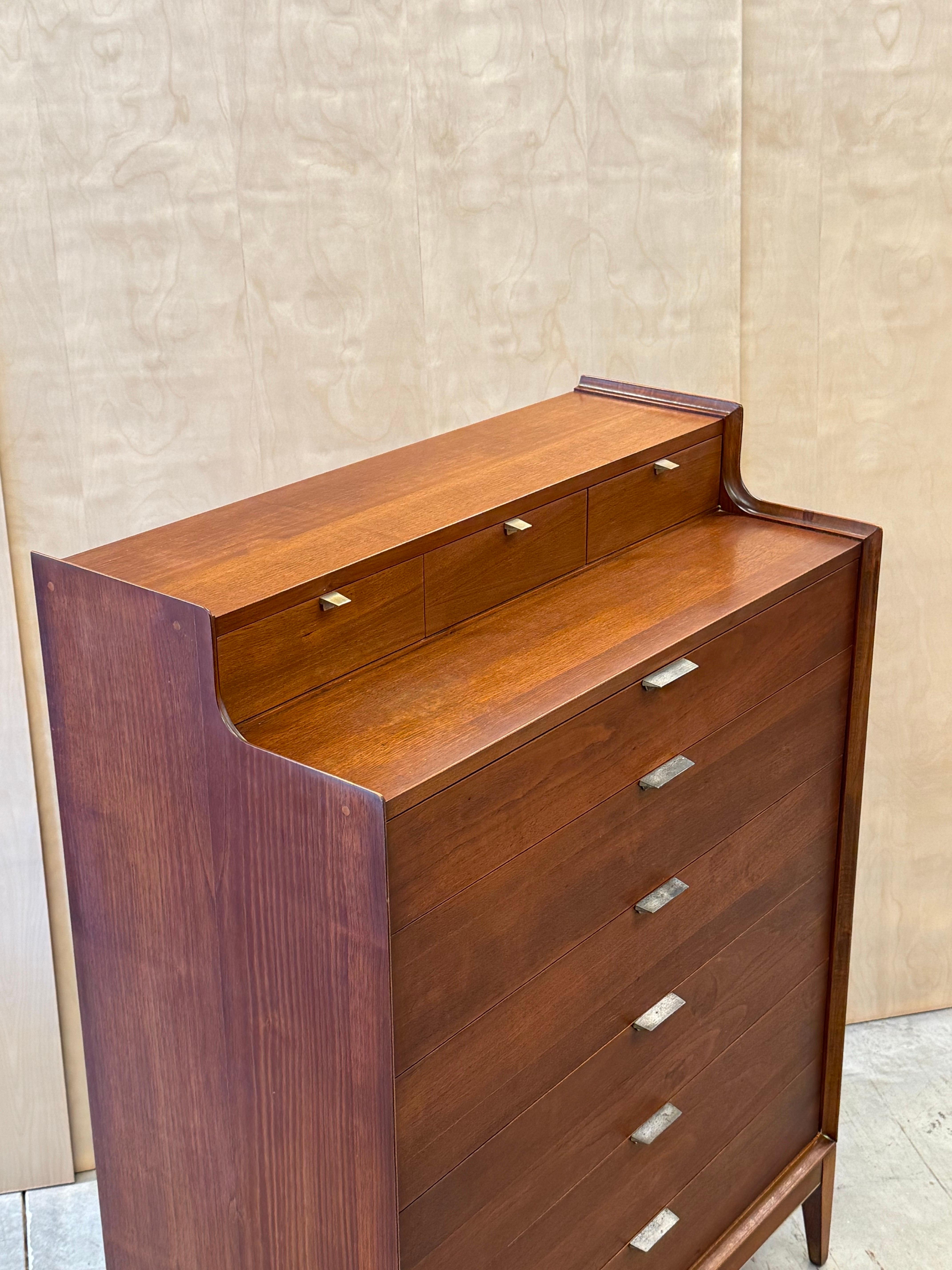 Mid-Century Modern Mid-Century Highboy Dresser by Arthur Umanoff for Cavalier Dimension Group For Sale
