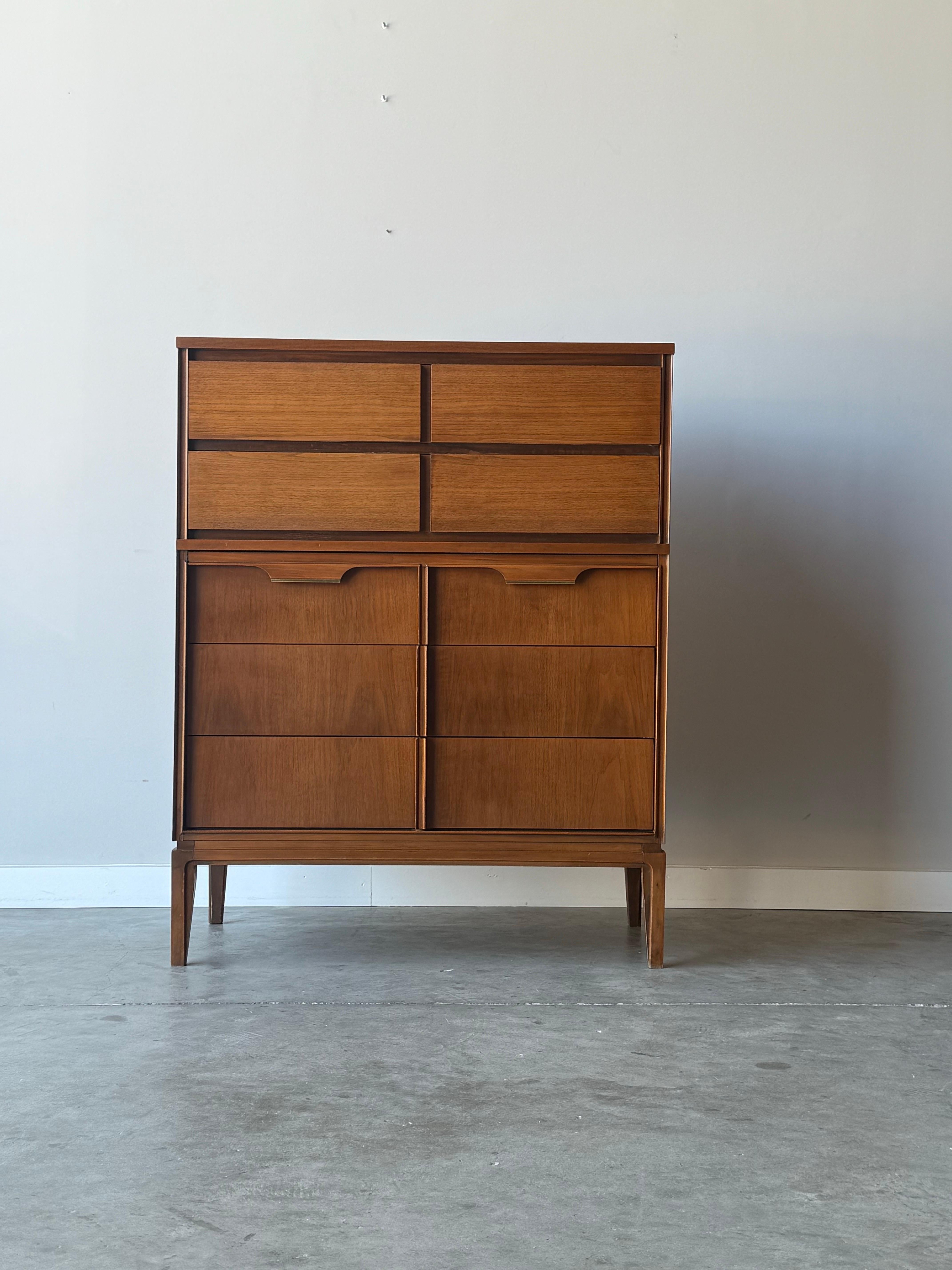 Mid-Century Modern Mid-Century Highboy Dresser by Basic Witz