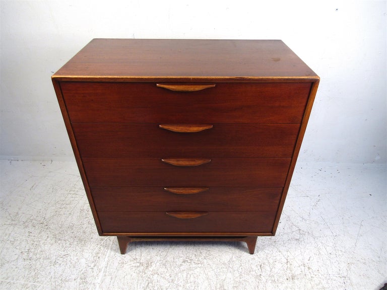 Mid-Century Modern Midcentury Highboy Dresser by Lane For Sale