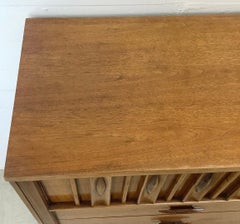 Mid-Century Highboy Dresser in Walnut with Rosewood Handles