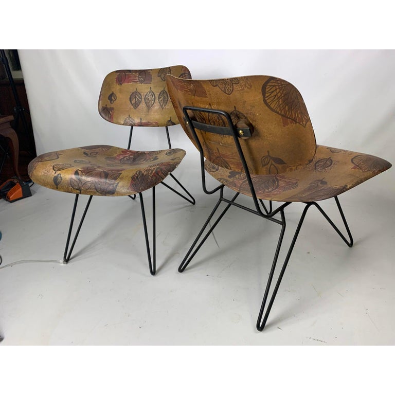 MidCentury Hobart Wells Hairpin Lounge Chair for LensolWells For Sale