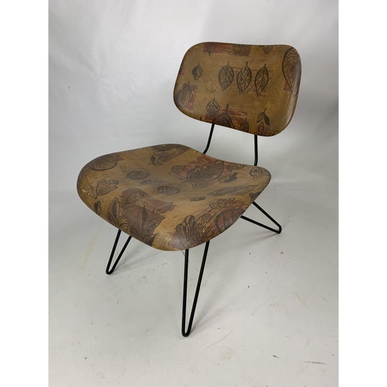 MidCentury Hobart Wells Hairpin Lounge Chair for LensolWells For Sale