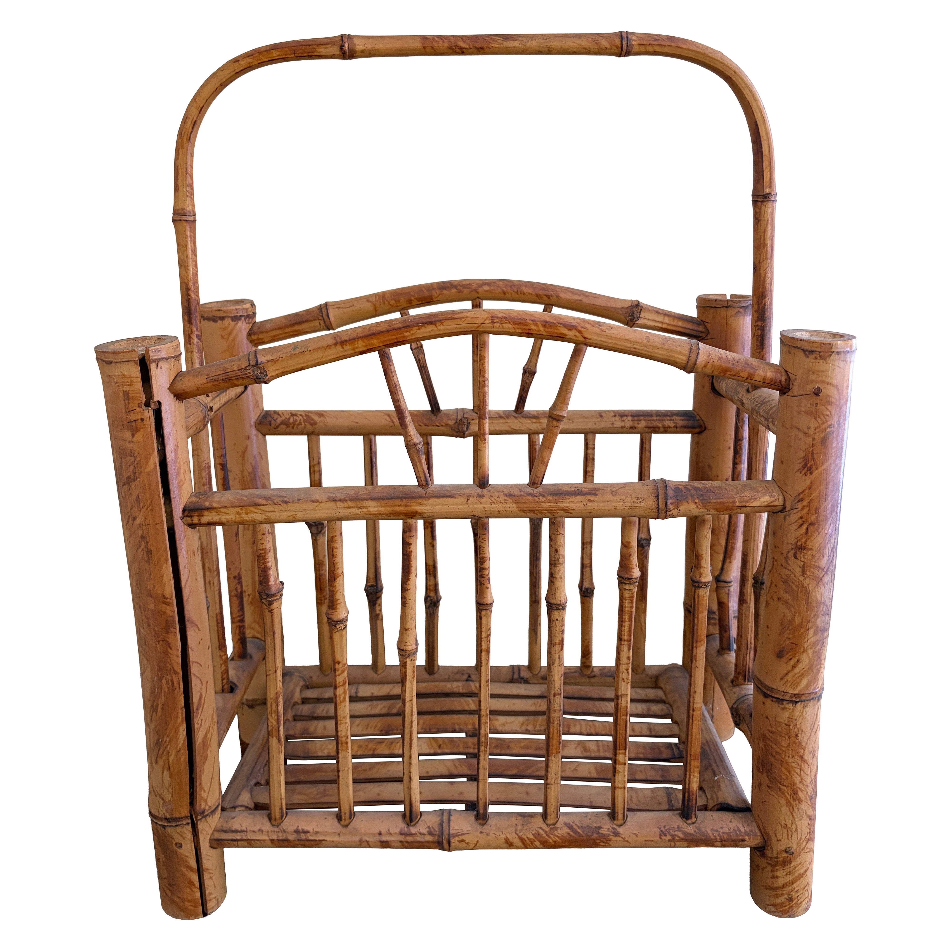 Leggio o portariviste in bambù della Hollywood Regency di metà secolo, CIRCA 1960 in vendita