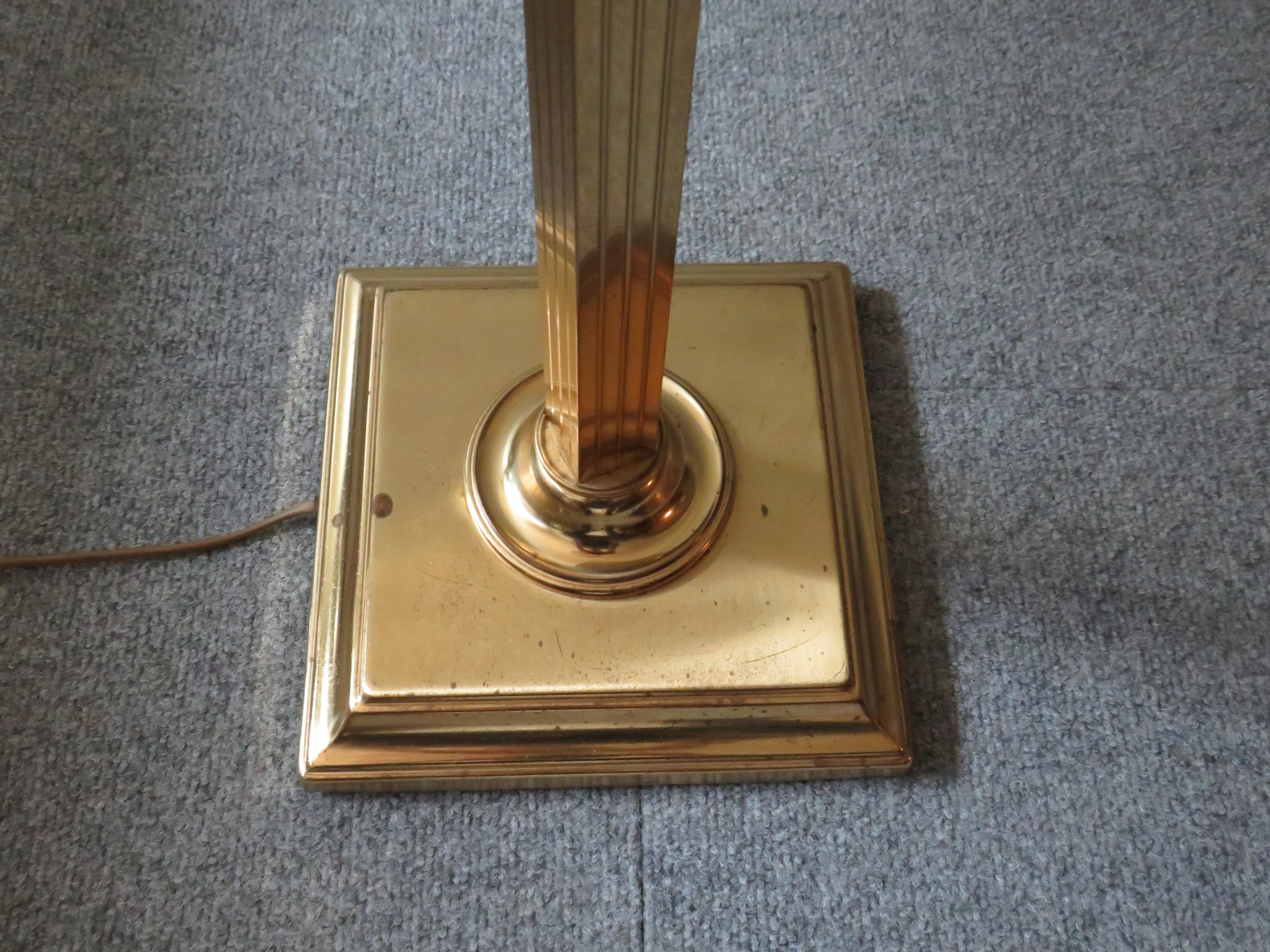 Mid Century, Hollywood Regency Brass Floor Lamp, Belgium 1970s For Sale 2