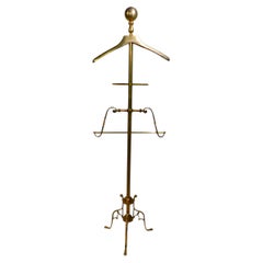 Mid Century Hollywood Regency Brass Gentleman's Butler Valet att. to Glo Mar