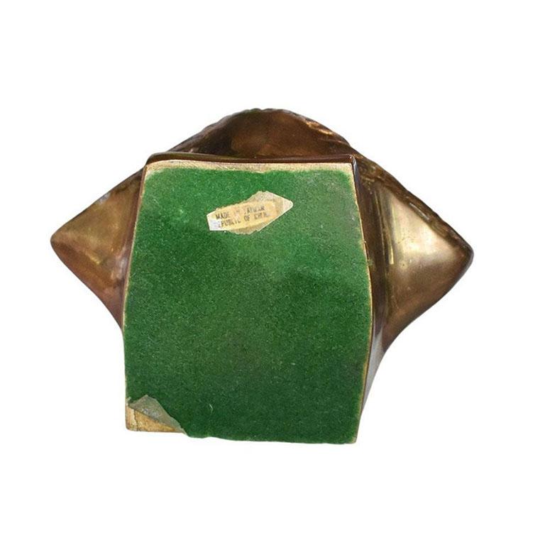 20th Century Mid Century Hollywood Regency Brass Sea Shell Bookend
