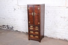 Midcentury Hollywood Regency Campaign Style Lingerie Chest by Hickory