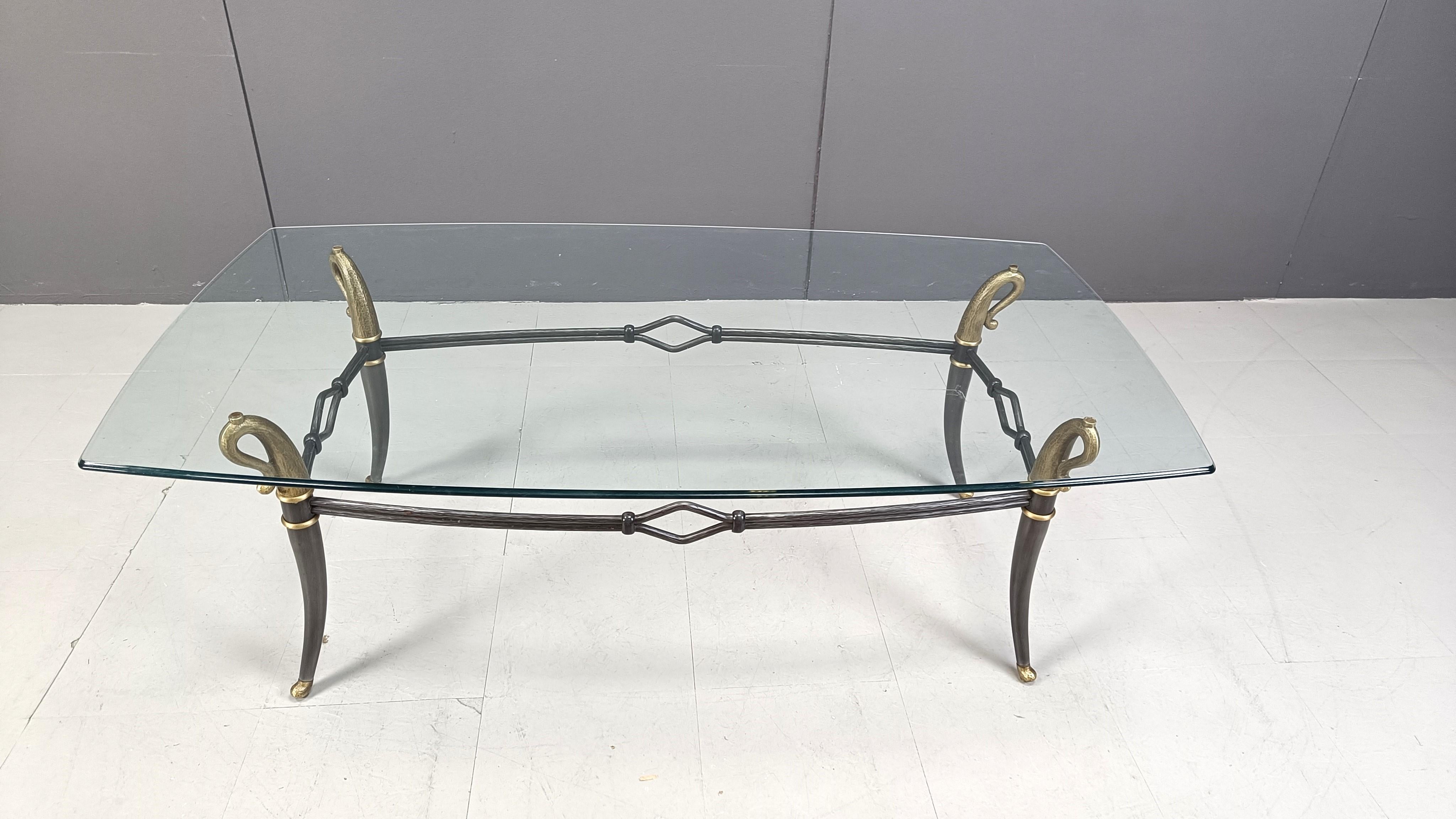 Milieu du XXe siècle Table basse Hollywood Regency des années 1960 en vente