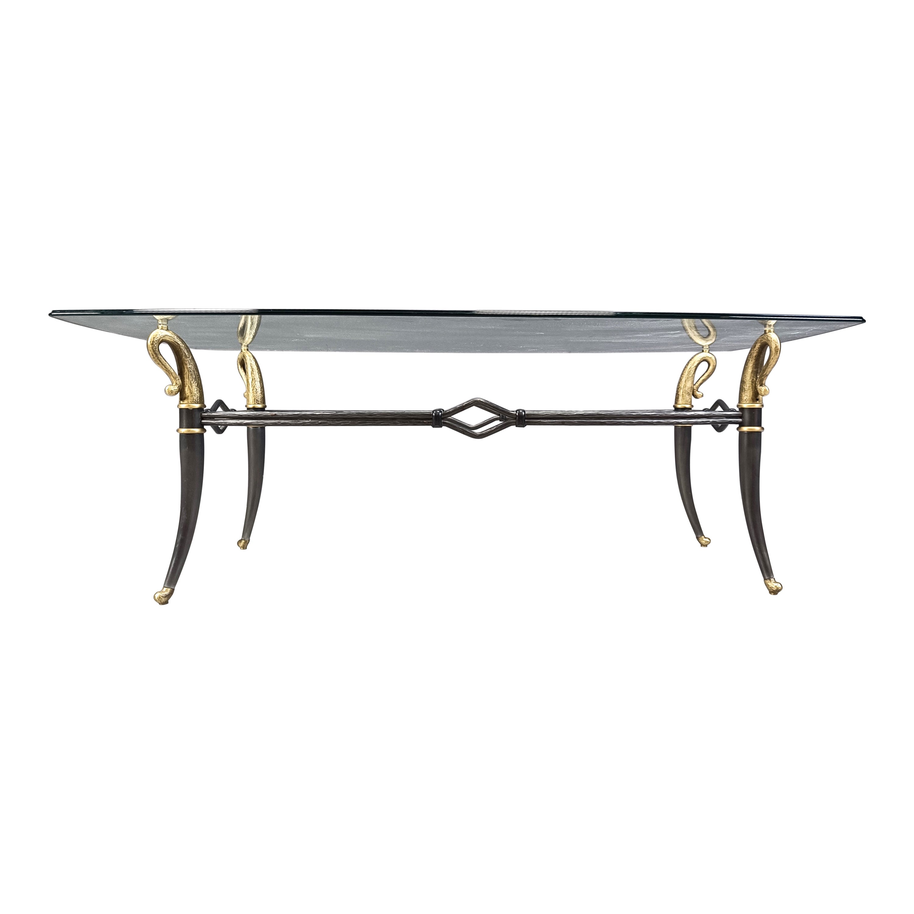Mid century hollywood regency coffee table, 1960s