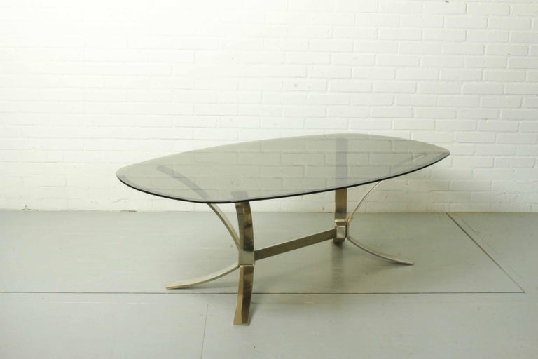 Plated Mid Century Hollywood Regency Coffeetable by Roger Sprunger For Sale