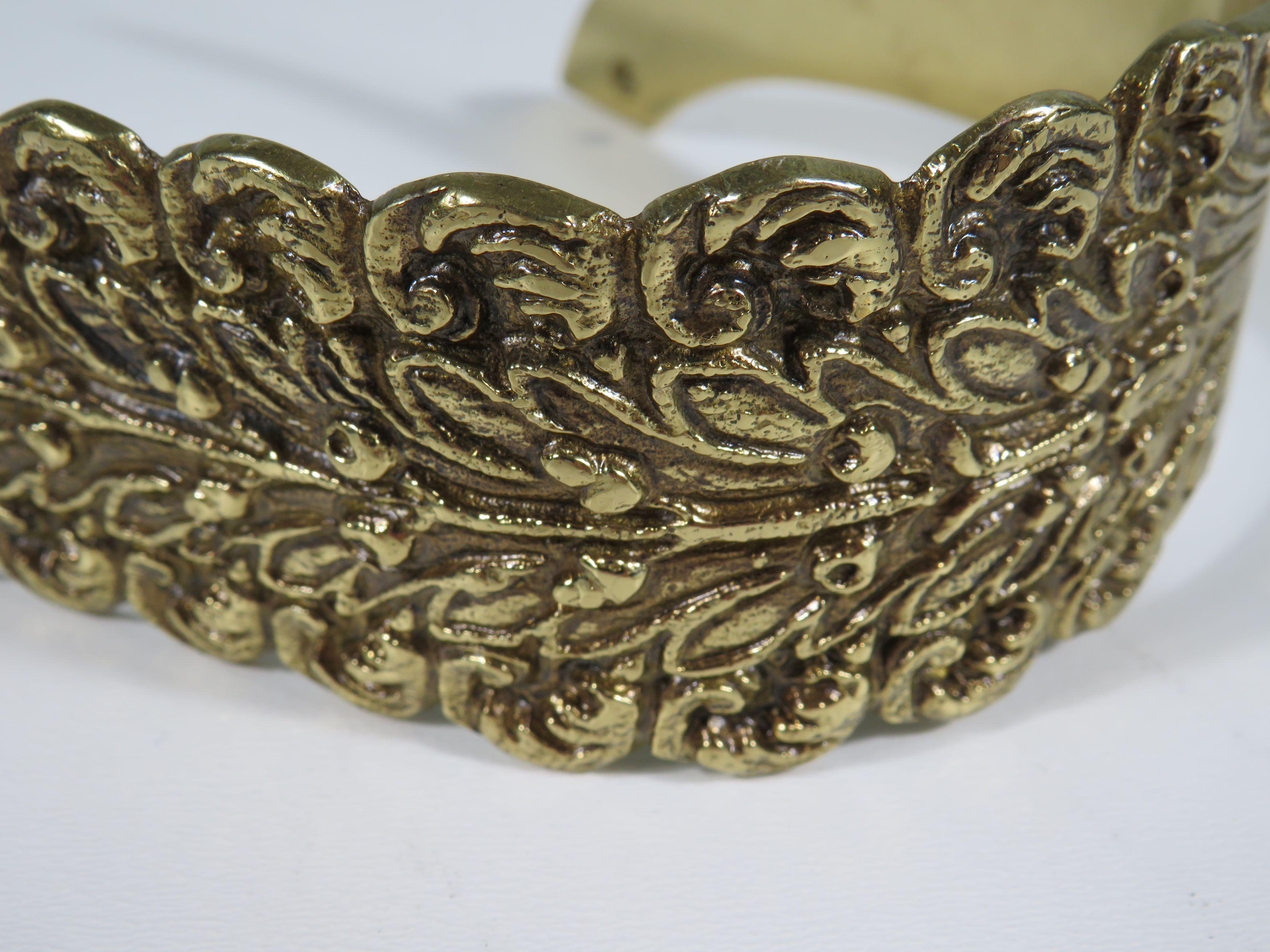 Ottone Ganci per tende Hollywood Regency di metà secolo, set di 4, Francia in vendita
