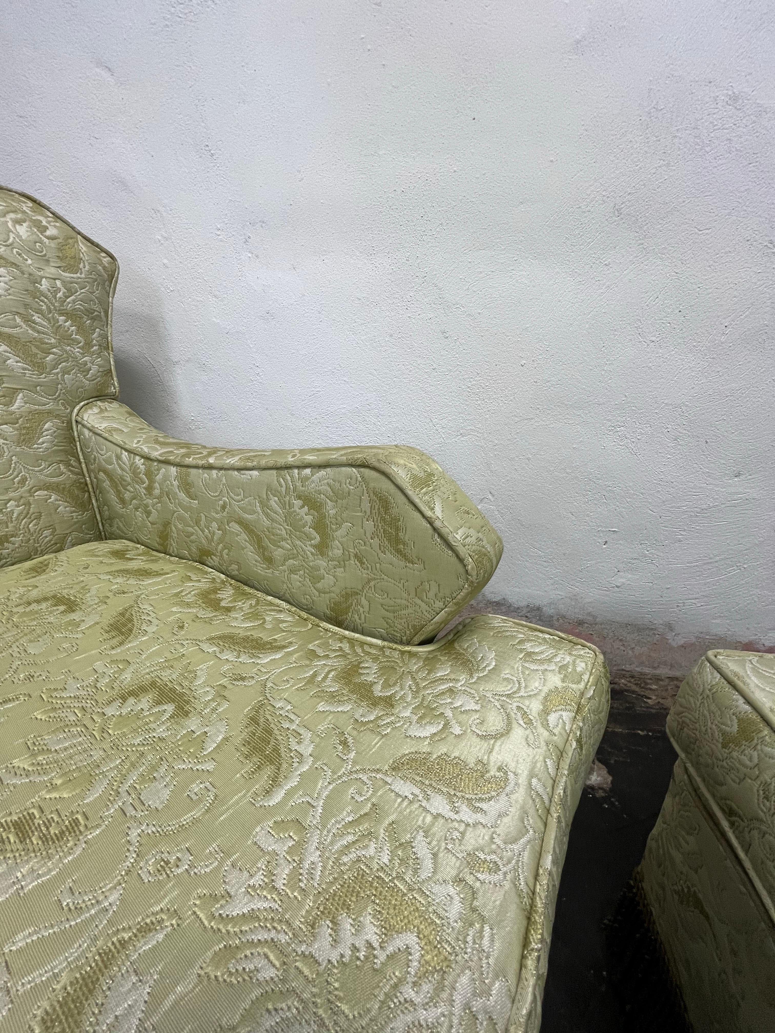 20th Century Mid Century Hollywood Regency Fringe Club Chairs - Set of 2