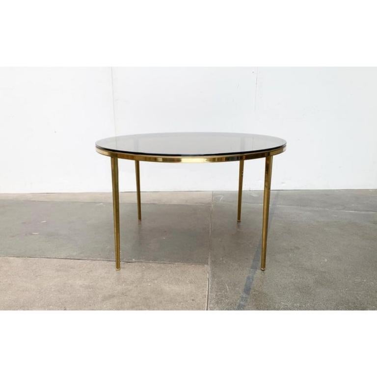 Table basse en laiton et verre de style Hollywood Regency, années 1960 en vente 2