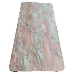 Mid Century Hollywood Regency Gilt Swag & Drape  Marble Top Cocktail Table