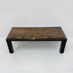 Mid-century Hollywood Regency granite Coffee Table By Fedam Design Belgium 1970’