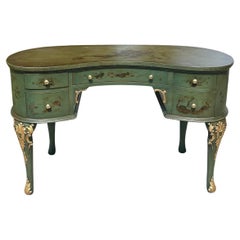 Mid-Century Hollywood Regency Kidney Shaped Writing Desk