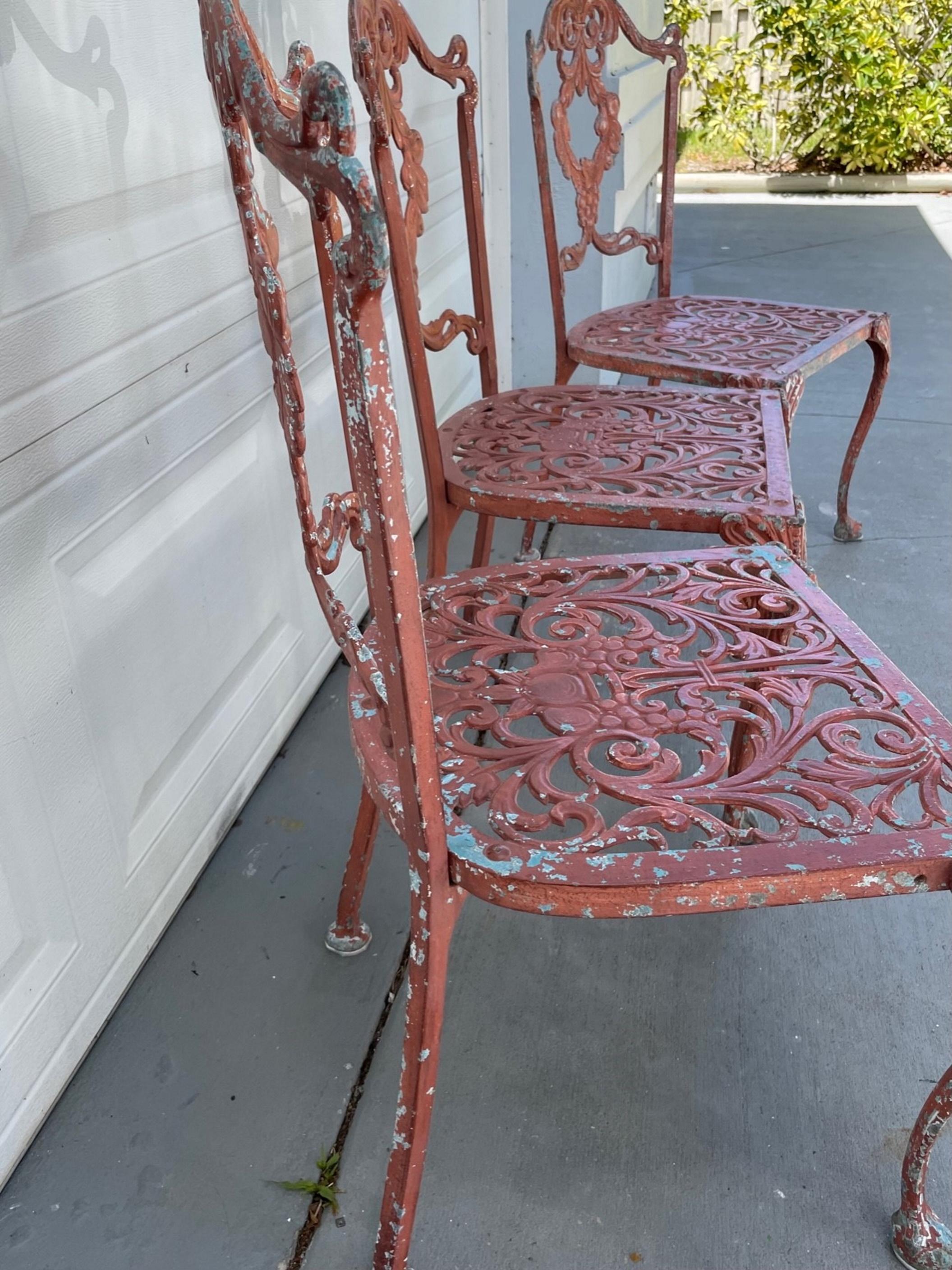 Mid-Century Hollywood Regency MOLLA Company Patio, Outdoor, Garden Chairs For Sale 5