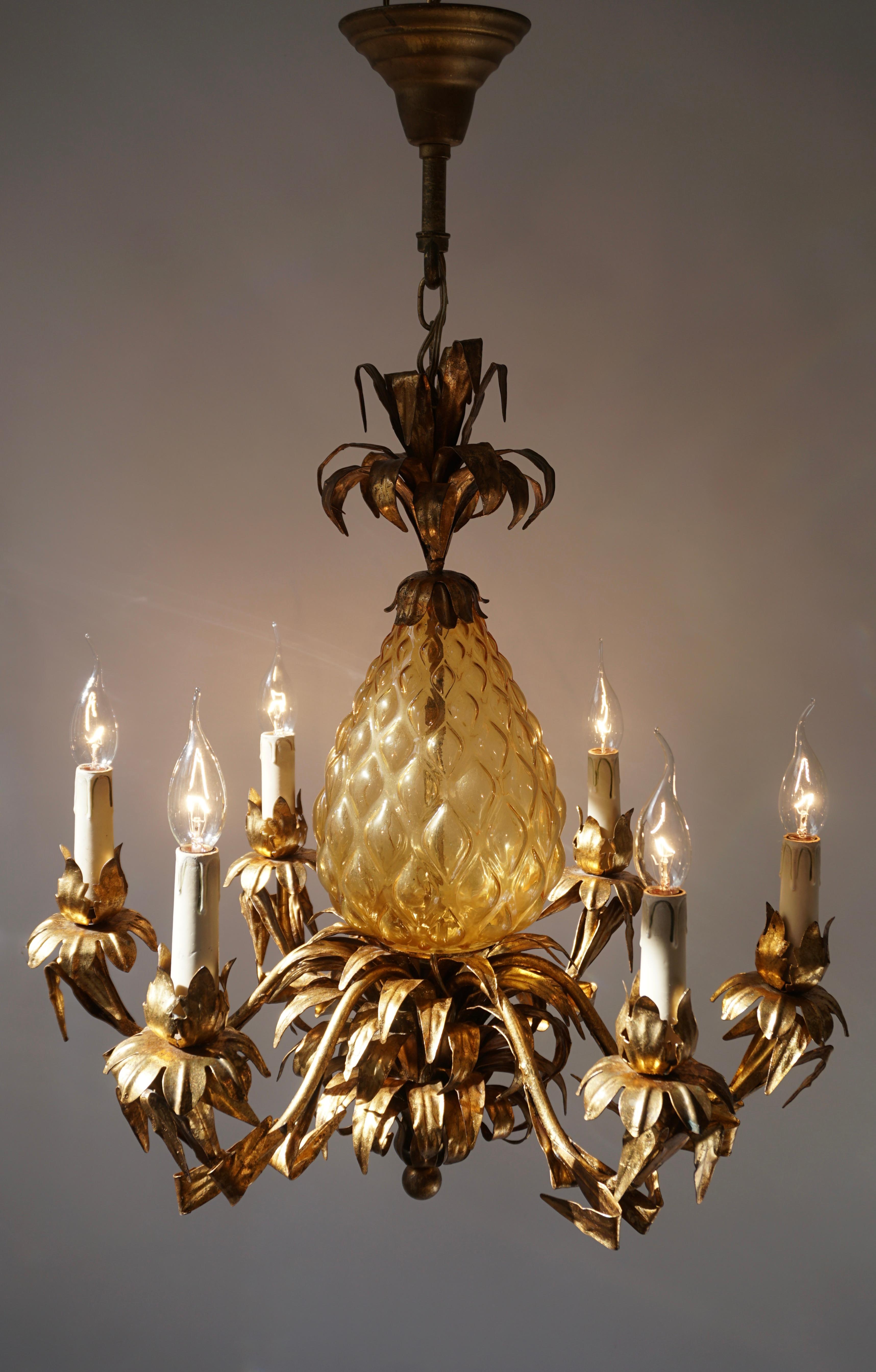 crystal pineapple chandelier