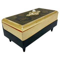 Mid Century Hollywood Regency Musical Jewerly Box