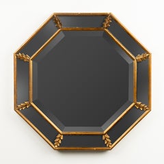 Mid Century Hollywood Regency Octagonal "Parclose" Mirror