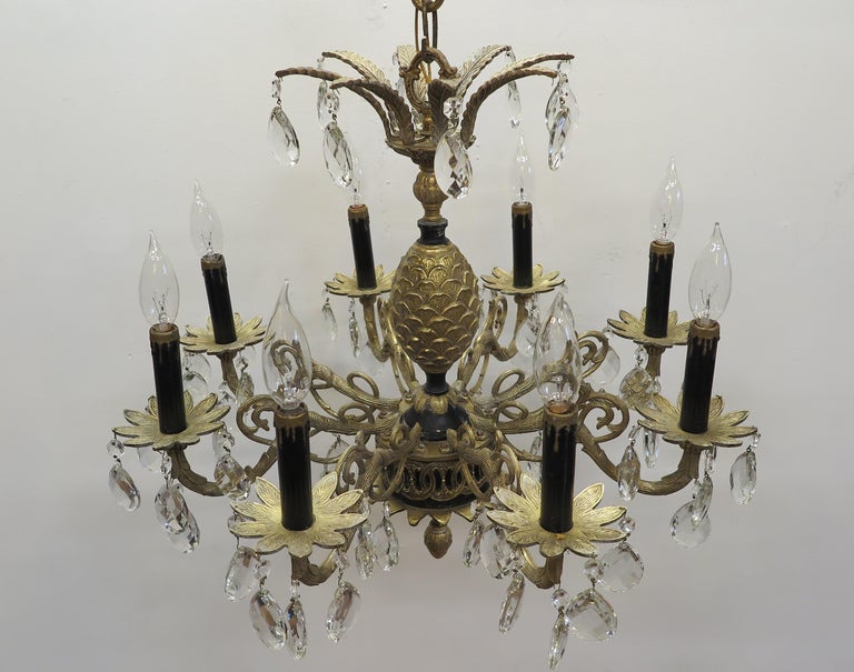 Hot Sell Good Price Casting Brass Pineapple Glass Classic Modern Chandeliers  - China Chandelier Light, American Style Decorative Chandelier
