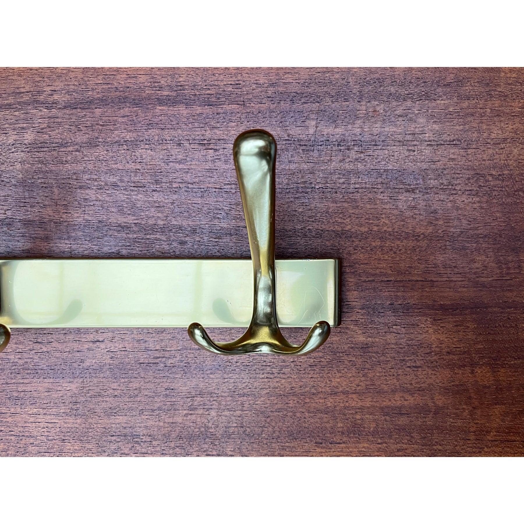 Mid-Century Hollywood Regency Style Brass Coat Rack, 1960s For Sale 7
