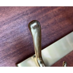 Mid-Century Hollywood Regency Style Brass Coat Rack, 1960s