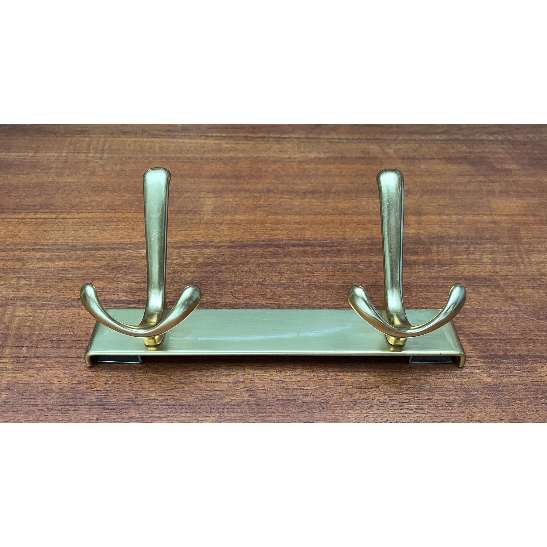 Metal Mid-Century Hollywood Regency Style Brass Coat Rack, 1960s For Sale