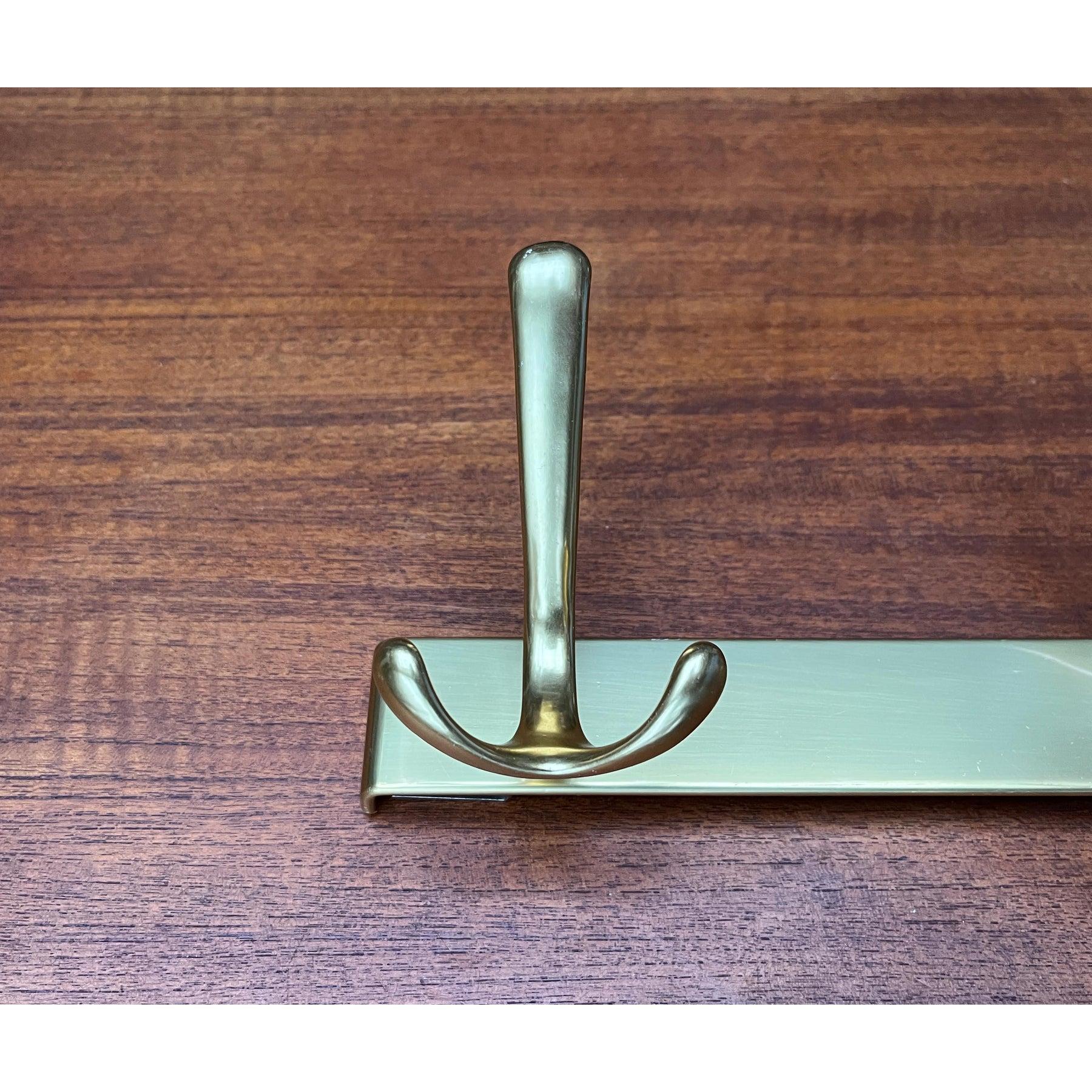 Mid-Century Hollywood Regency Style Brass Coat Rack, 1960s For Sale 1