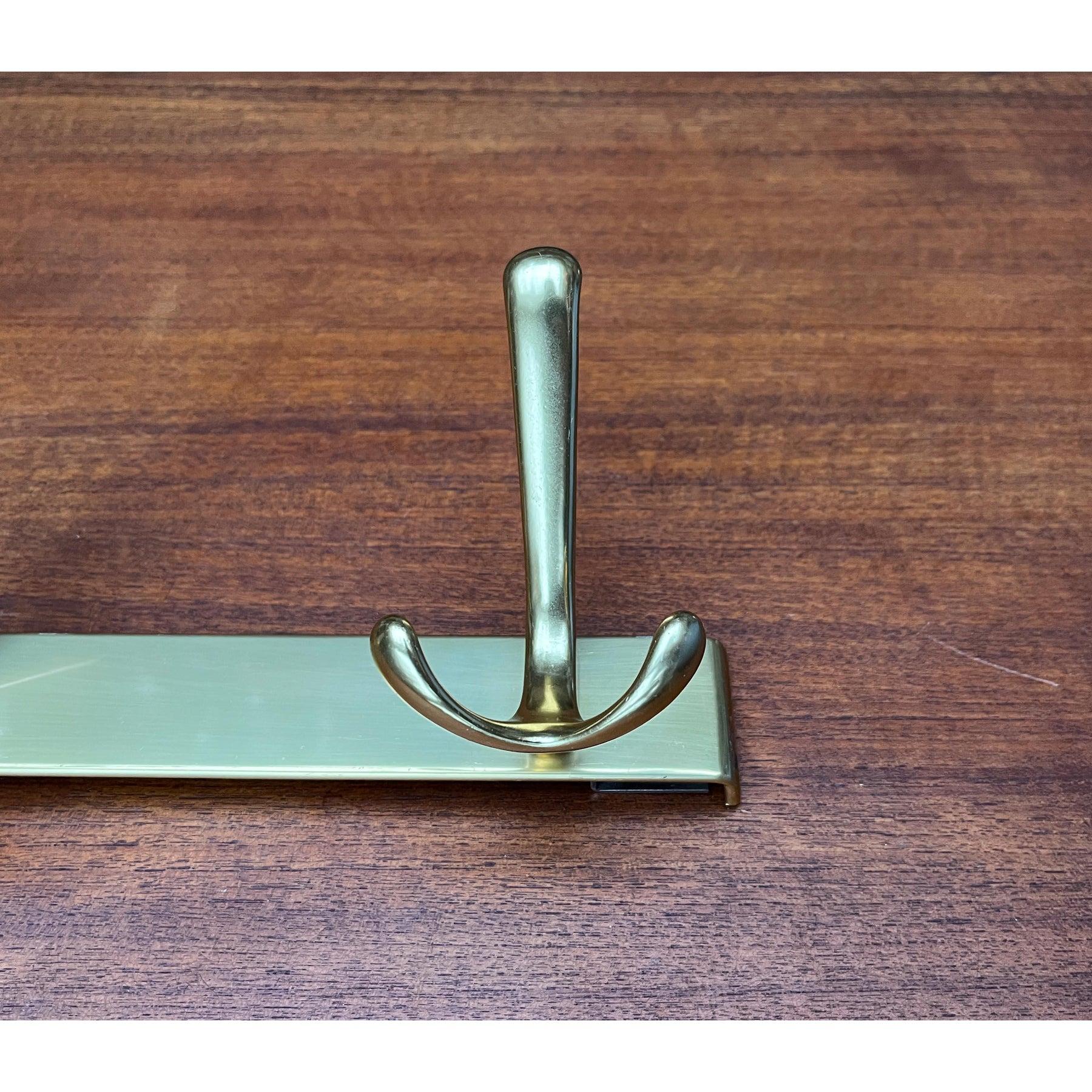 Mid-Century Hollywood Regency Style Brass Coat Rack, 1960s For Sale 3