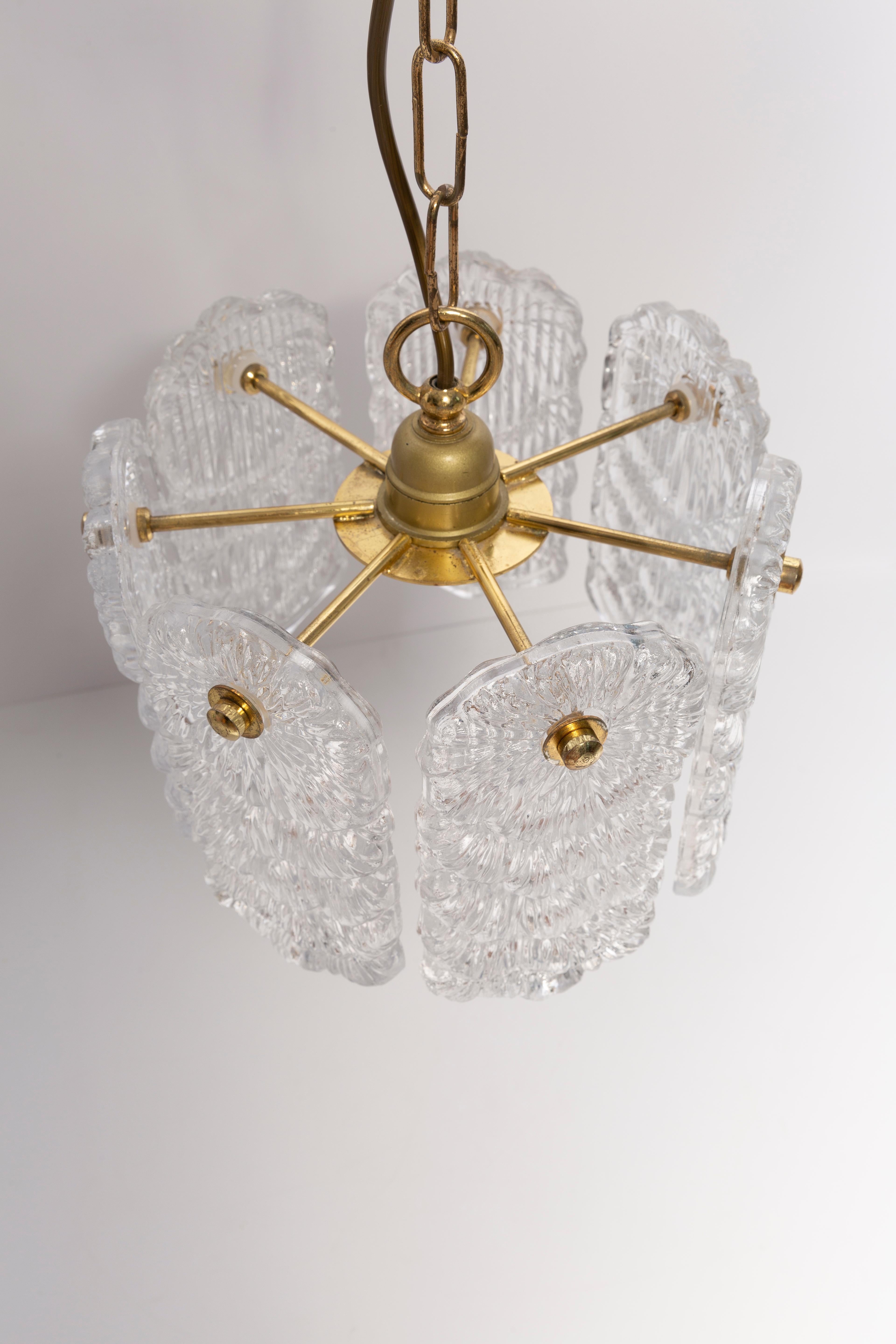 Mid-Century Hollywood Regency Style Chandelier, Murano Glass, Italy, 1960s For Sale 1