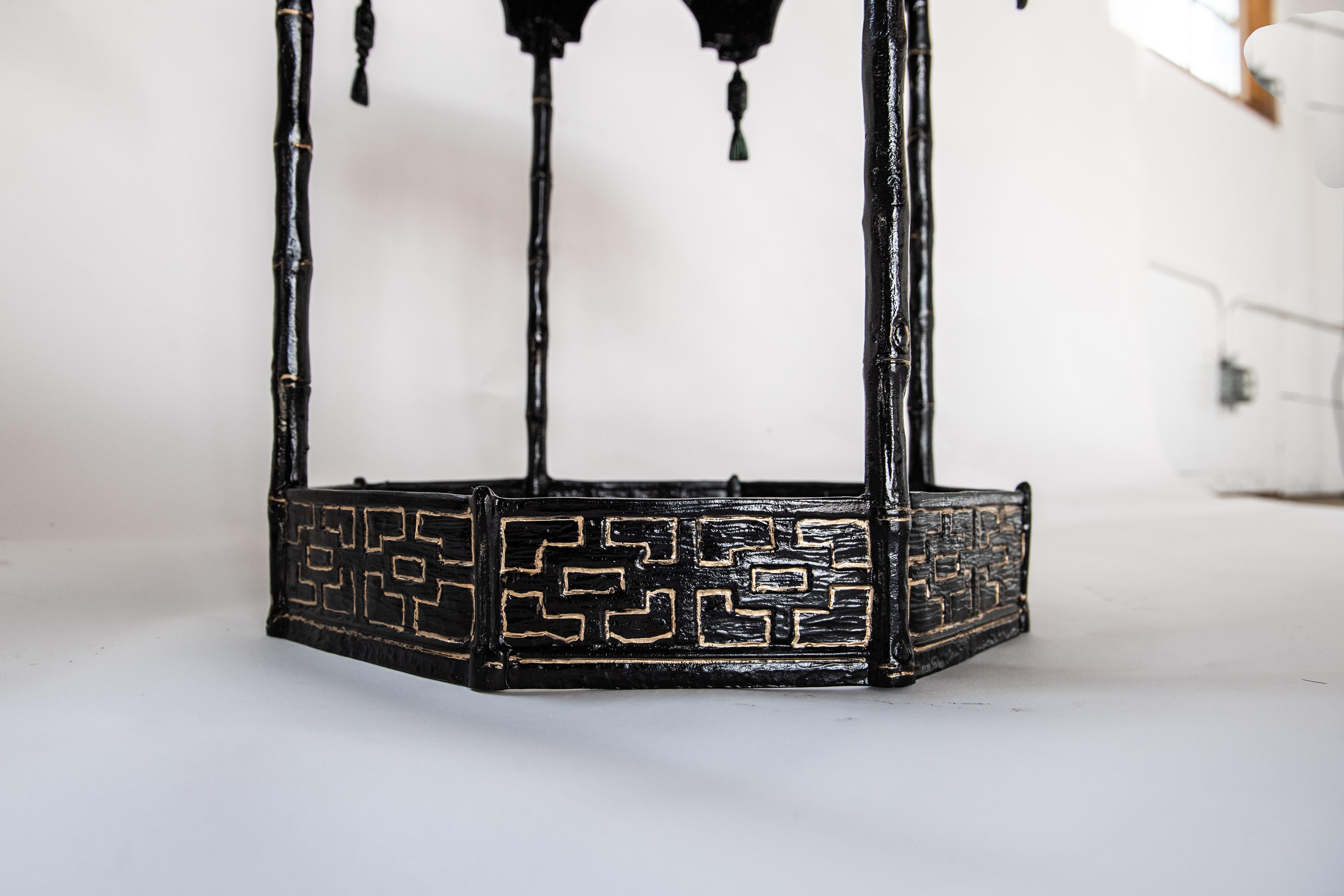 Table peinte Tole, milieu de siècle, Hollywood Regency Bon état - En vente à Wichita, KS