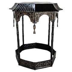 Mid- Century Hollywood Regency Tole Painted Table