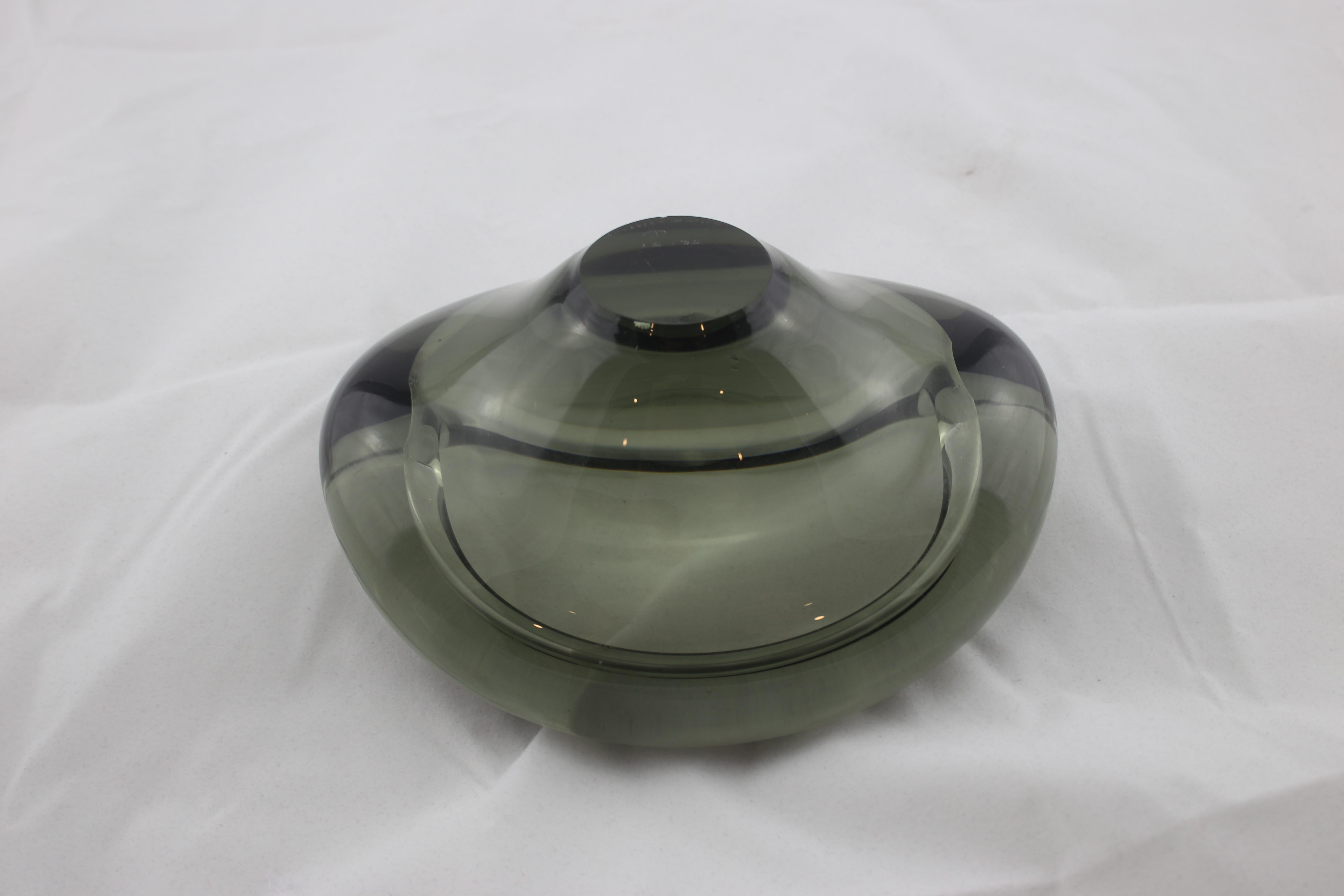 holmegaard glass ashtray