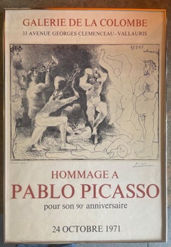 Mid-Century "Hommage a Pablo Picasso" Lithograph / Poster