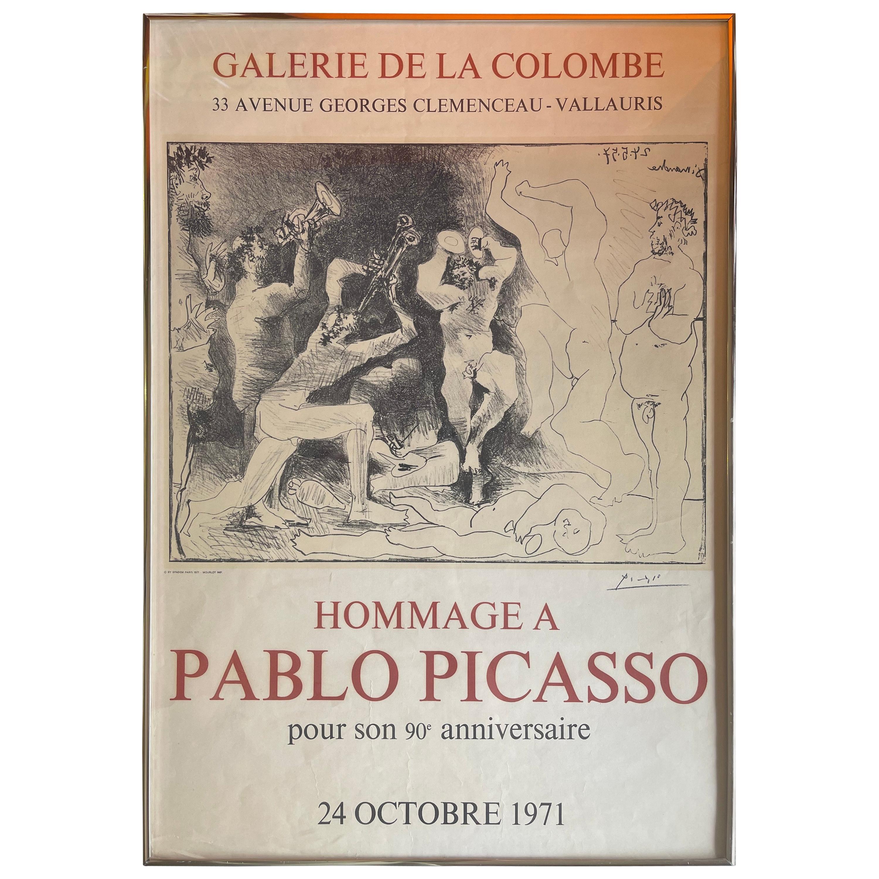 Mid-Century "Hommage a Pablo Picasso" Lithograph / Poster