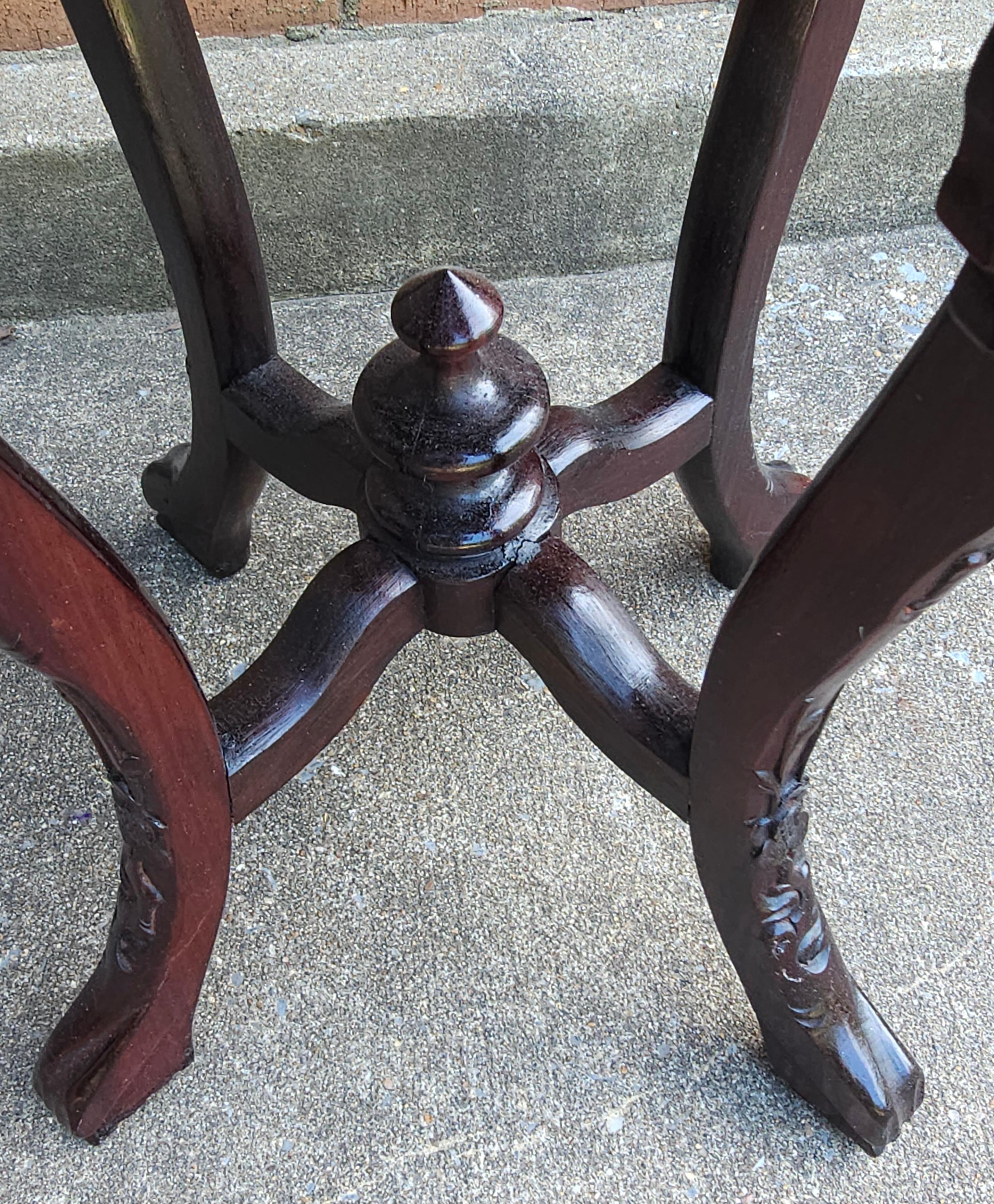 Mid-Century Hongmu und Marmor Top Stand (Sonstiges) im Angebot